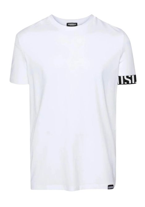 T-shirt Dsquared2 Underwear D9M3S5770 110 bianca nera DSQUARED2 UNDERWEAR | T-shirt | D9M3S5770110